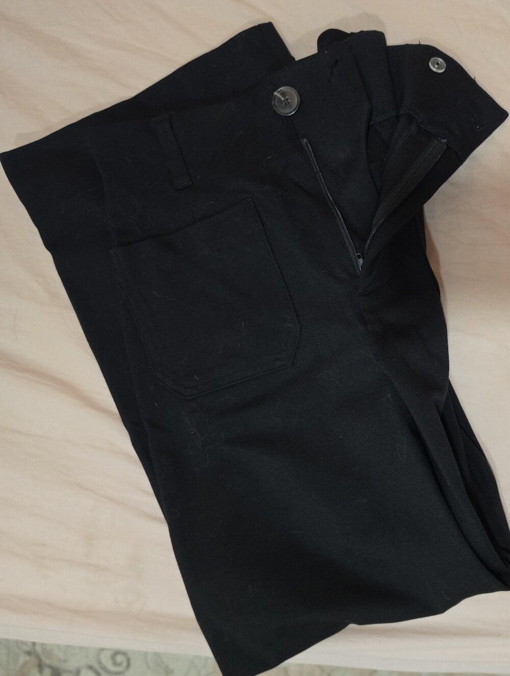 LC Lauren Conrad Black Crop Work Pants